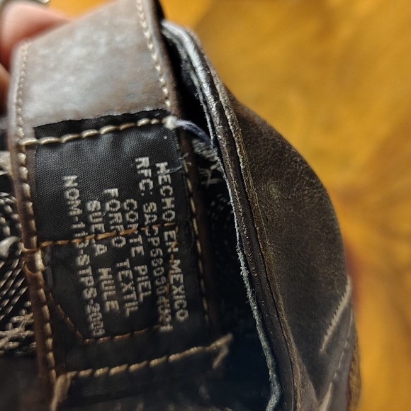 White Wolf Brown Embroidered Cowboy Boots Viboron Mexico 6 - Picture 4 of 13